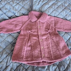 Pink Knit Kids Sweater